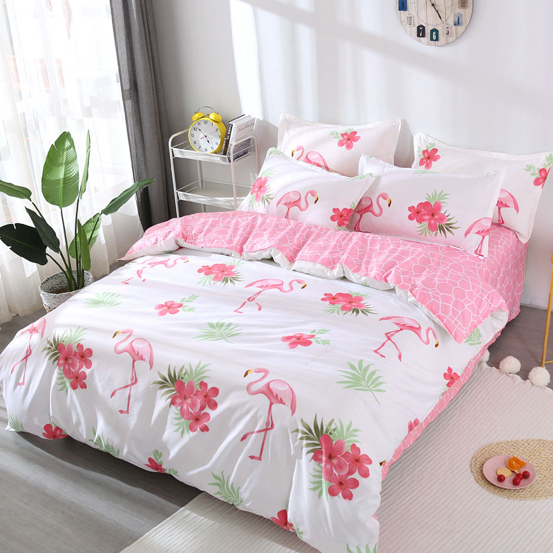 Set Tempat Tidur Microfiber Poliester Bercetak